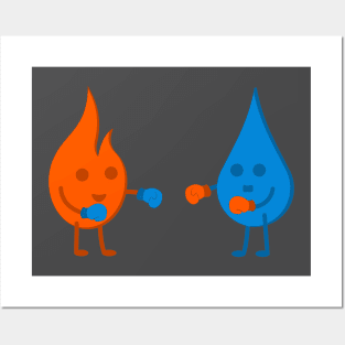 Fire and Water. Posters and Art